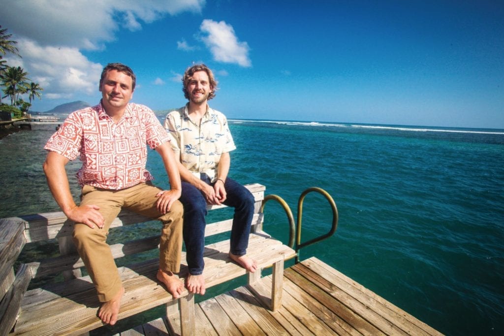FareHarbor co-founders Zachary Hester (left) and Lawrence Hester several years ago. CEO Lawrence Hester has stated that the company took no outside funding, but FareHarbor now says he was referring to institutional venture capital funding.