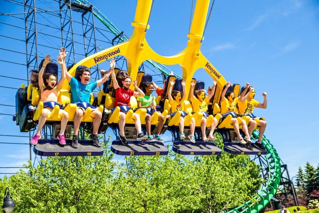 Kids on a ride at Kennywood. Parques Reunidos operators more than 60 parks across the world.