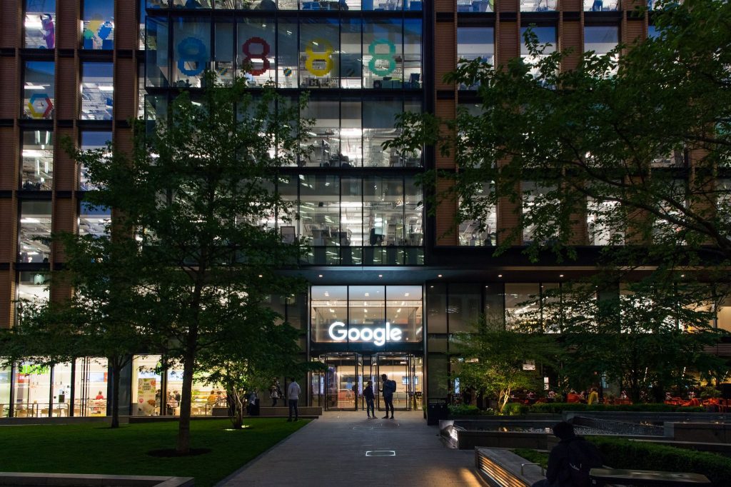 Google Headquarters in King's Cross, London on April 29, 2019.