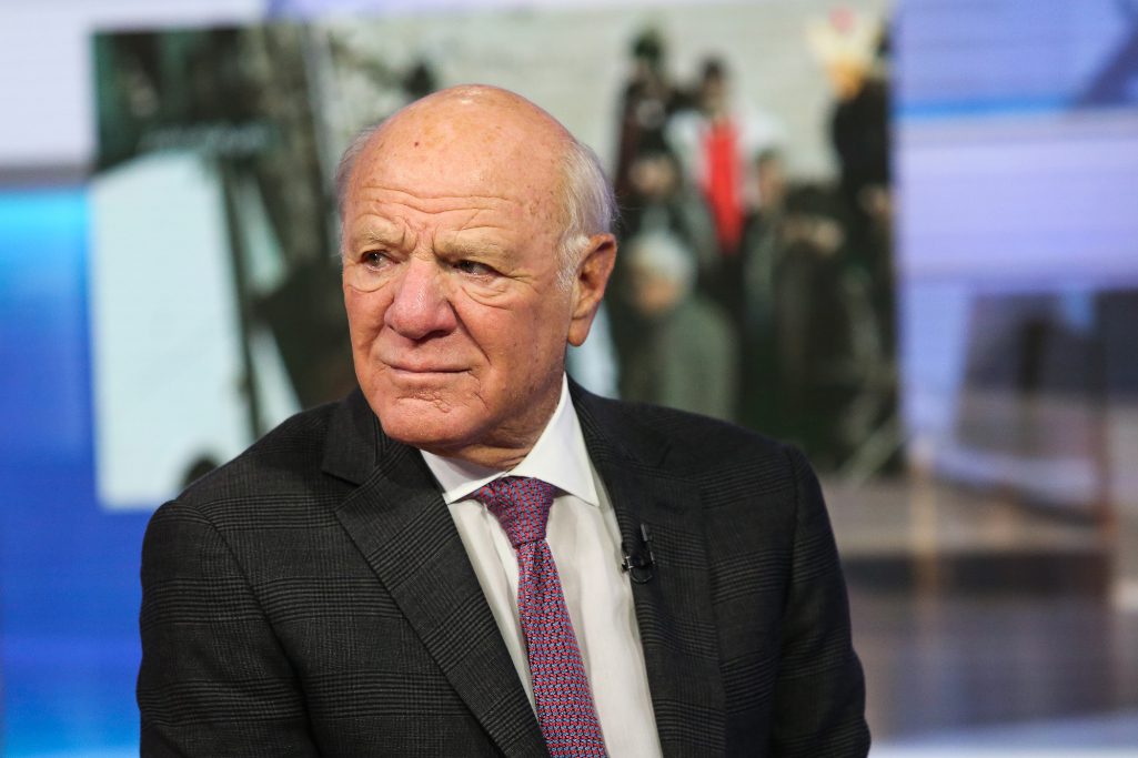 A shareholder lawsuit is challenging deal provisions that would enable Expedia Group senior executive Barry Diller to maintain voting control of the company after a merger. Pictured, Diller spoke during a Bloomberg Television interview in New York  January 27, 2016. 