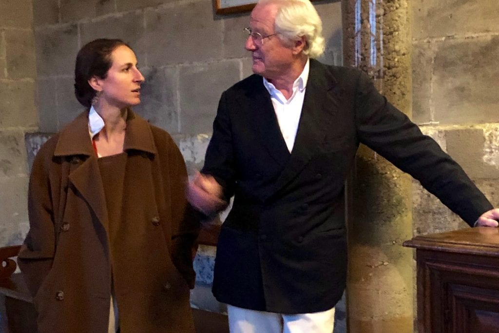 The very wealthy are seeking VIP tours of everything from the Sistine Chapel to invitation-only wine cellars. Pictured is Saskia de Rothschild, chairwoman of  Domaines Barons de Rothschild (Lafite), and her father, Baron Eric de Rothschild, in the wine cellar at Le Bernardin Privé in New York.