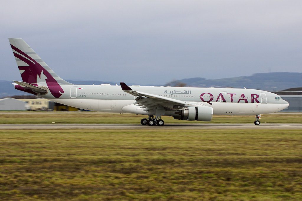 A Qatar Airways A330-200. Air Canada will wet lease Qatar planes on two routes starting next month.