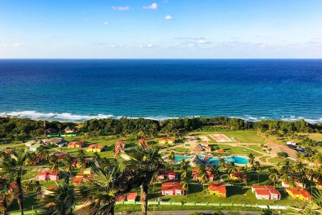 The Cuban coast. The country featured in Virtuoso's list of top unconventional destinations. 