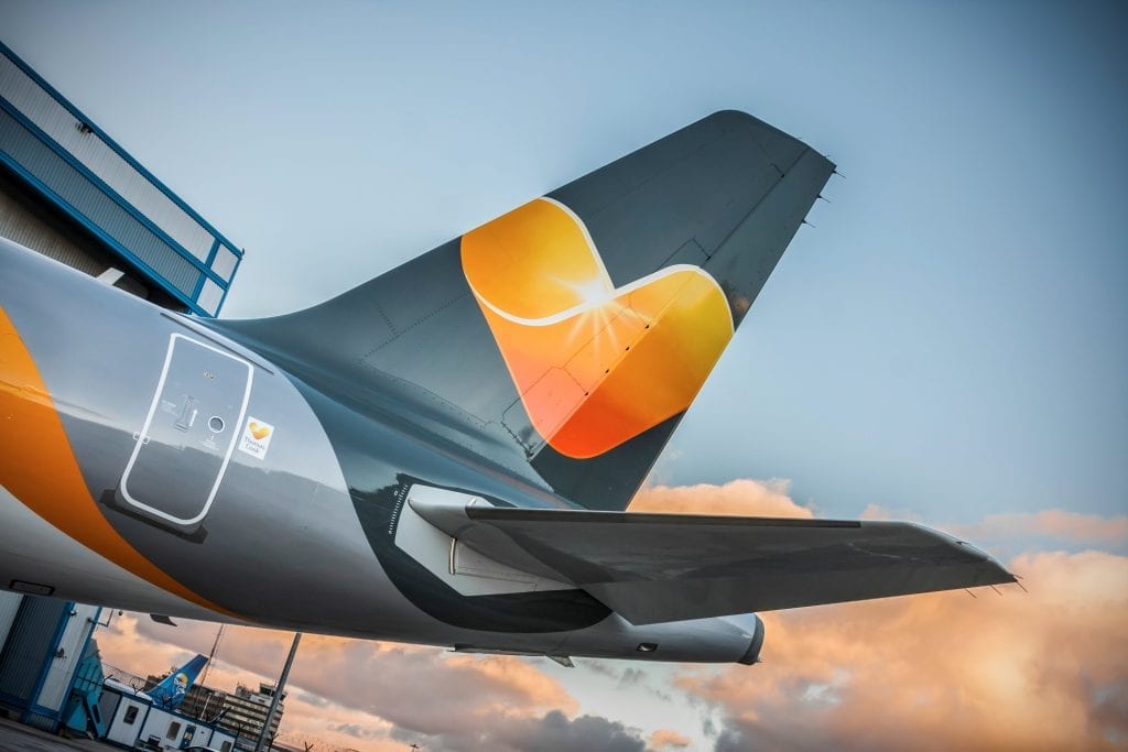 A Thomas Cook Airlines tail fin. The company has had an approach for its Northern Europe division.