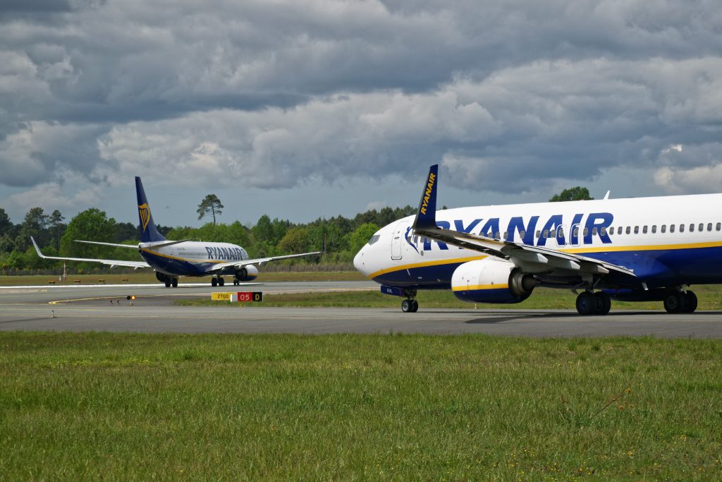 Two Ryanair aircraft. The airline group is setting itself up to take advantage of further European airline consolidation.