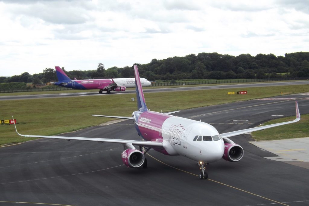 Wizz Air aircraft. The carrier is more optimistic than most other European airlines.