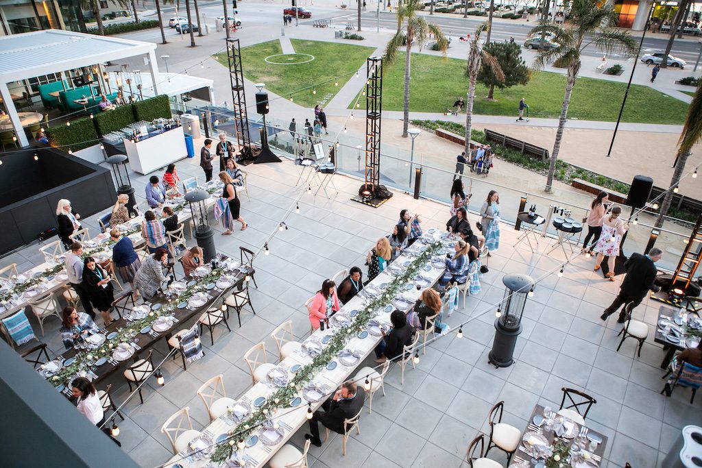 Attendees dining at a Cvent conference in 2019.