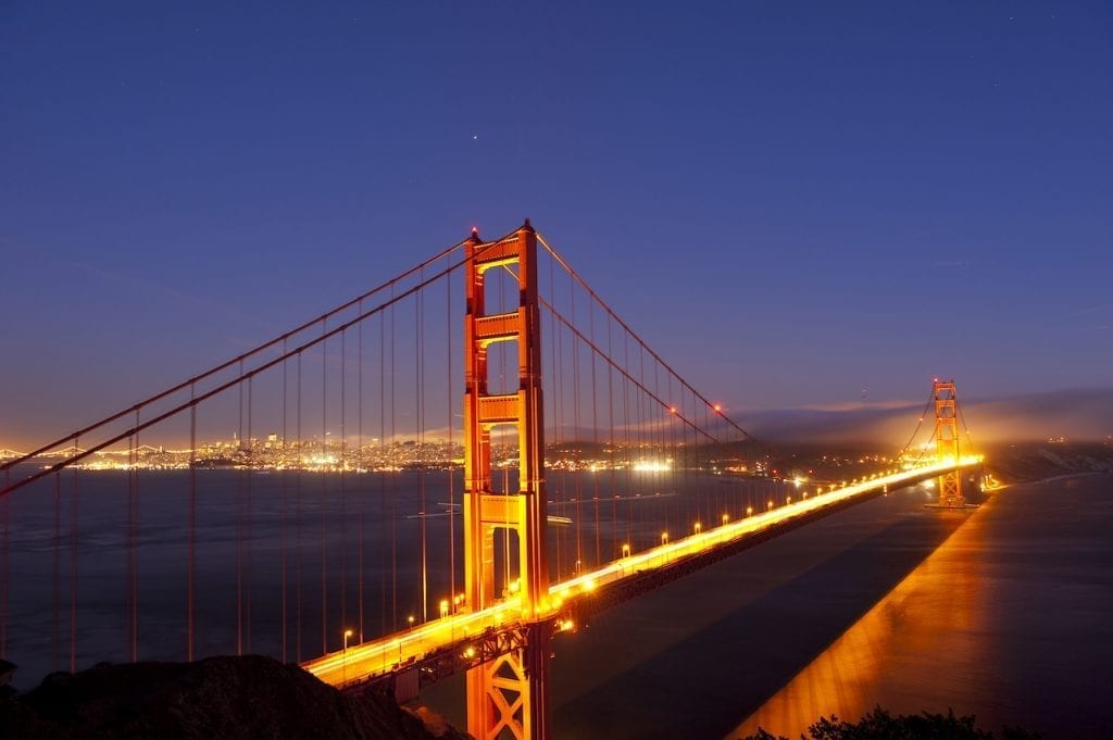 The Golden Gate Bridge in San Francisco. Visit California is hoping to bring more luxury travelers from the Middle East to the state.