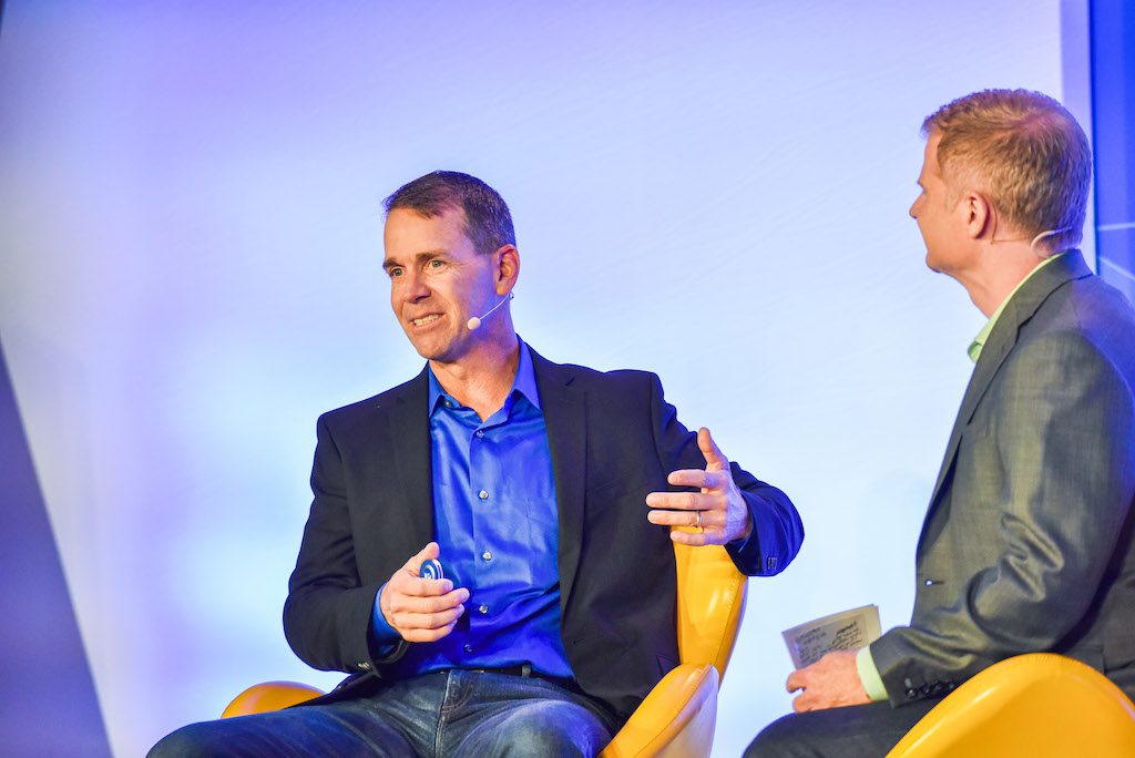 John Padgett, chief experience and innovation officer of Carnival Corp., speaking on May 27, 2019 at Skift Tech Forum 2019 in San Francisco, Calif.