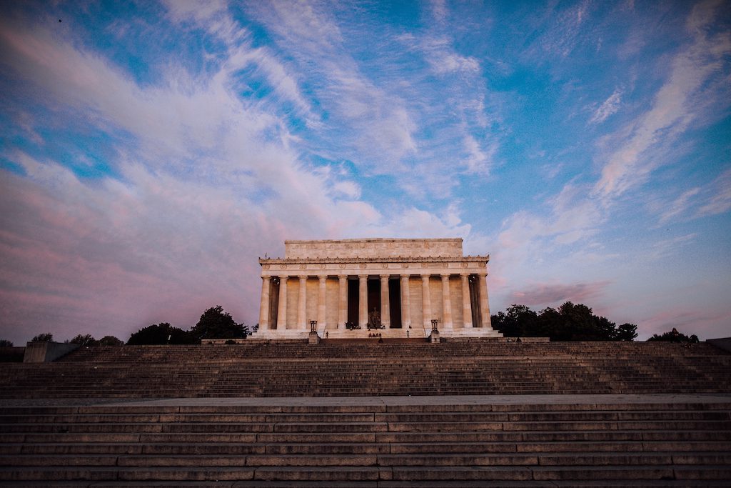 The Lincoln Memorial in Washington D.C. 