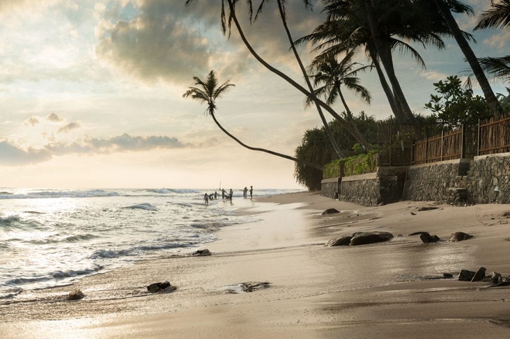 Pictured is a file photo of KK Beach hotel on Habaraduwa Beach in Sri Lanka. Sri Lanka officials are bringing back tourism slowly in small groups at luxury hotels.