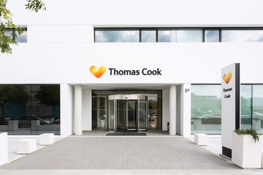 The Thomas Cook office in Palma, Majorca. The company is in discussions about a cash injection.