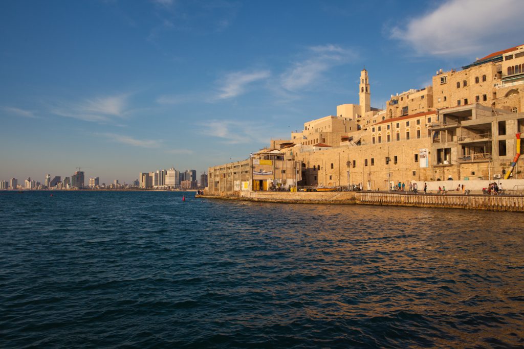 Israel's Jaffa Port, with Tel Aviv's hotels in the background. Smartair, an Israeli travel startup, has raised a $6 million round of funding.

