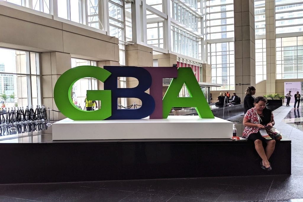 An attendee at the GBTA Convention 2019 in Chicago.