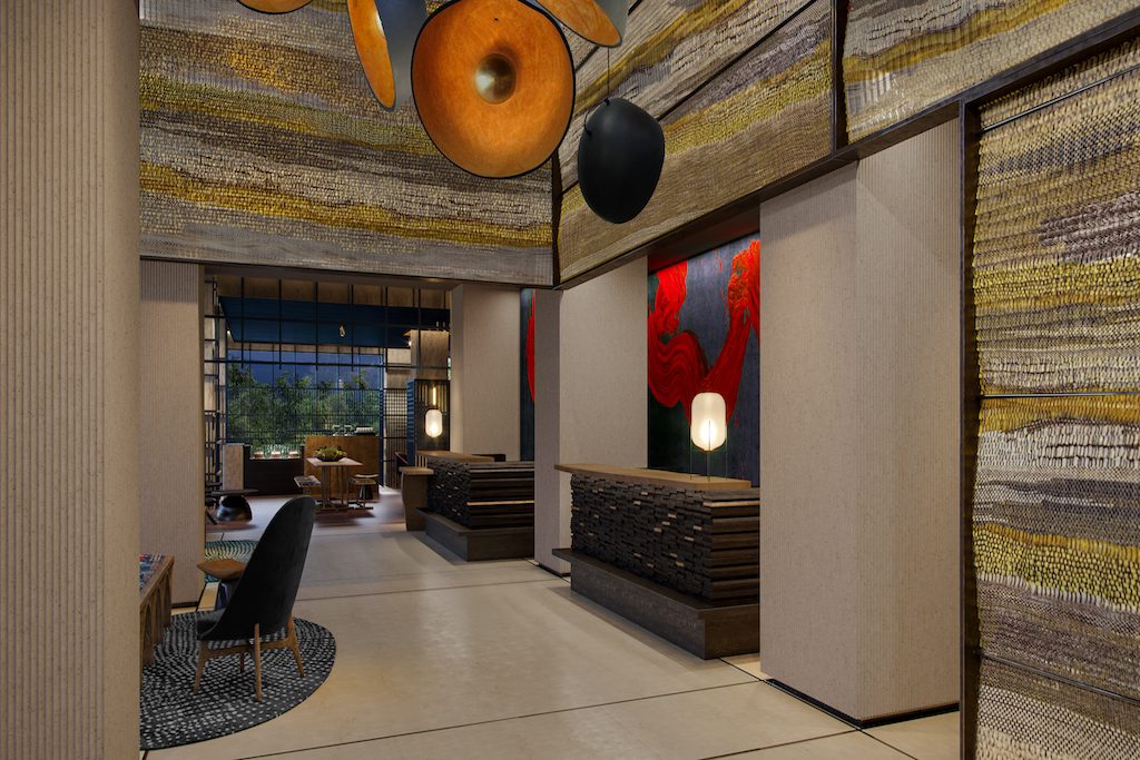 The lobby of the Nobu Hotel in Barcelona. The chain expects to open five properties in 2019.
