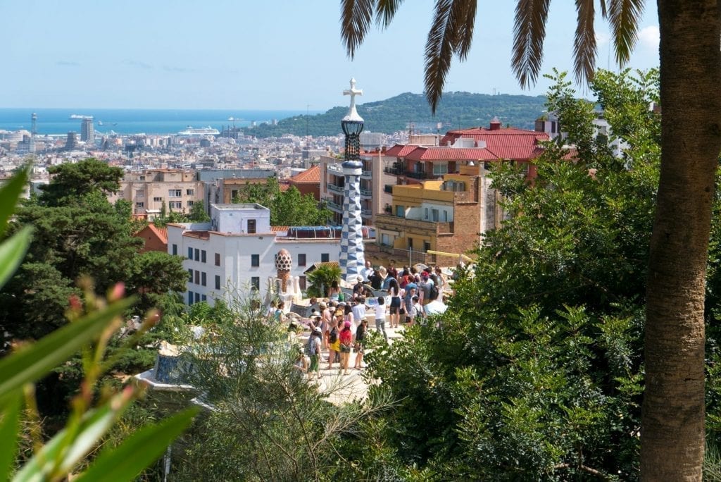 Visitors at Park Guell in Barcelona on June 4, 2018. City authorities hope they can ensure that apartment listings don't return to the Airbnb platform.