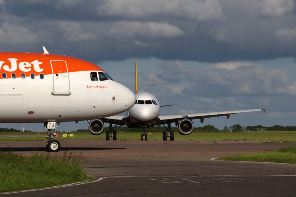 Aircraft at London Luton Airport