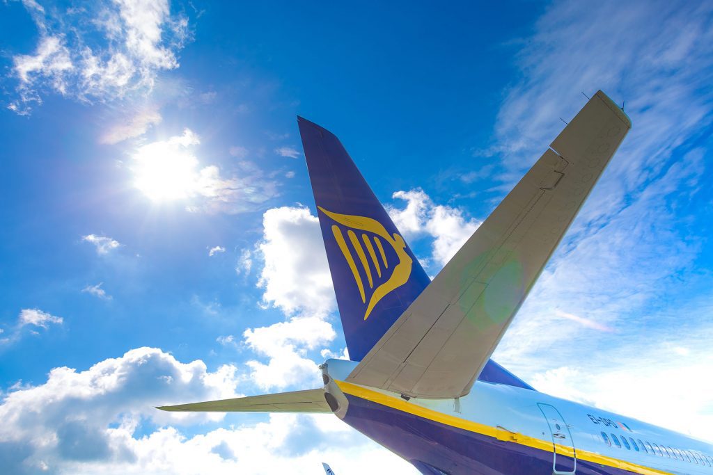 Ryanair aircraft tail