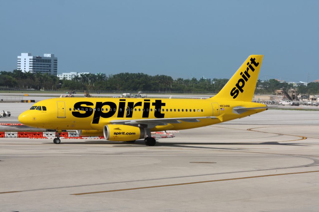 spirit airlines A319 exterior source spirit