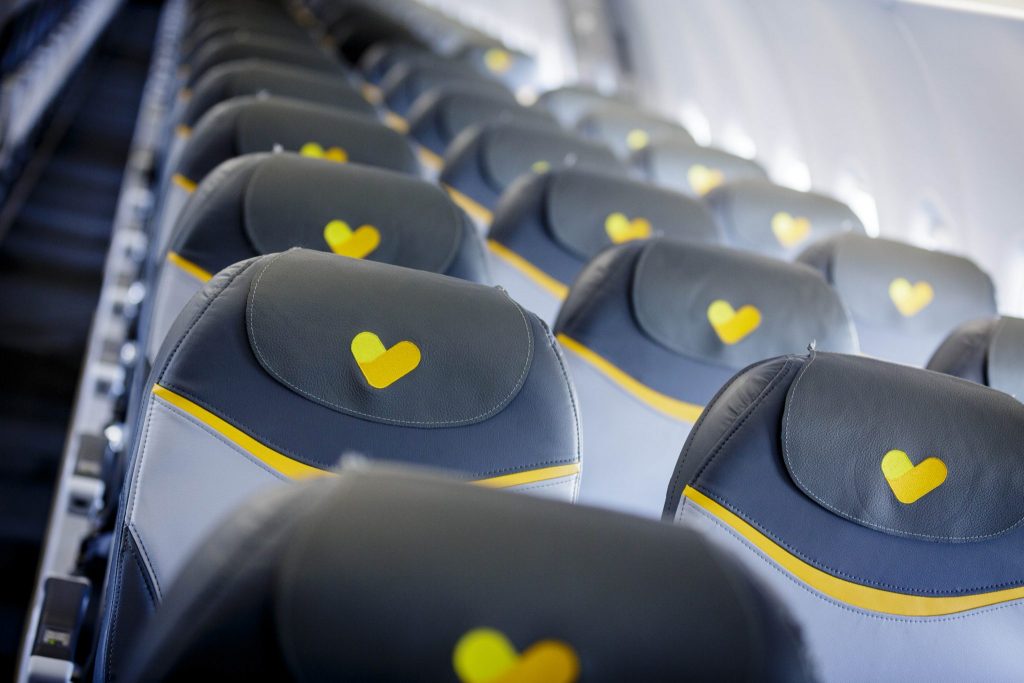 Thomas Cook airlines aircraft seats. The group is trying to conclude a rescue plan.