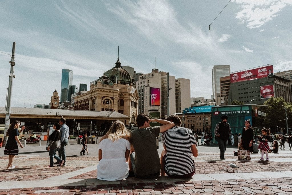 Three young tourists in downtown Melbourne. At Virtuoso Travel Week, travel advisors learned the impact of young people on family travel decisions and what advisors need to know to serve this increasingly influential market.