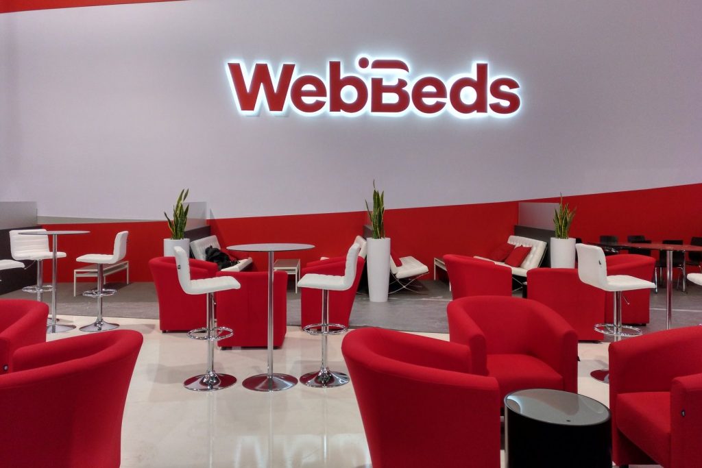 The WebBeds logo. Parent company Webjet is after more B2B acquisitions.