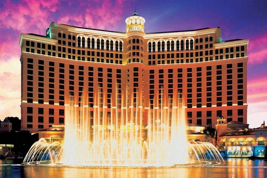 A view of the Bellagio hotel and resort in Las Vegas that's owned by MGM Resorts International. The largest job cuts of 2019 by a U.S. travel company came from MGM Resorts, according to data that Challenger, Gray & Christmas.