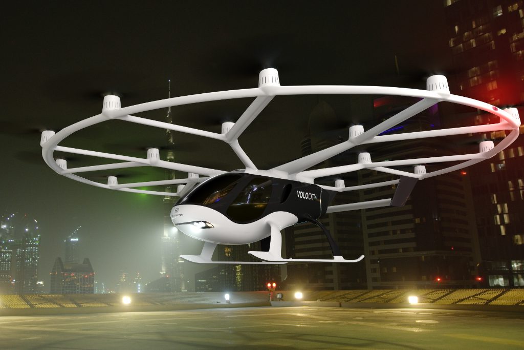 VoloCity flying taxis from Volocopter source volocopter