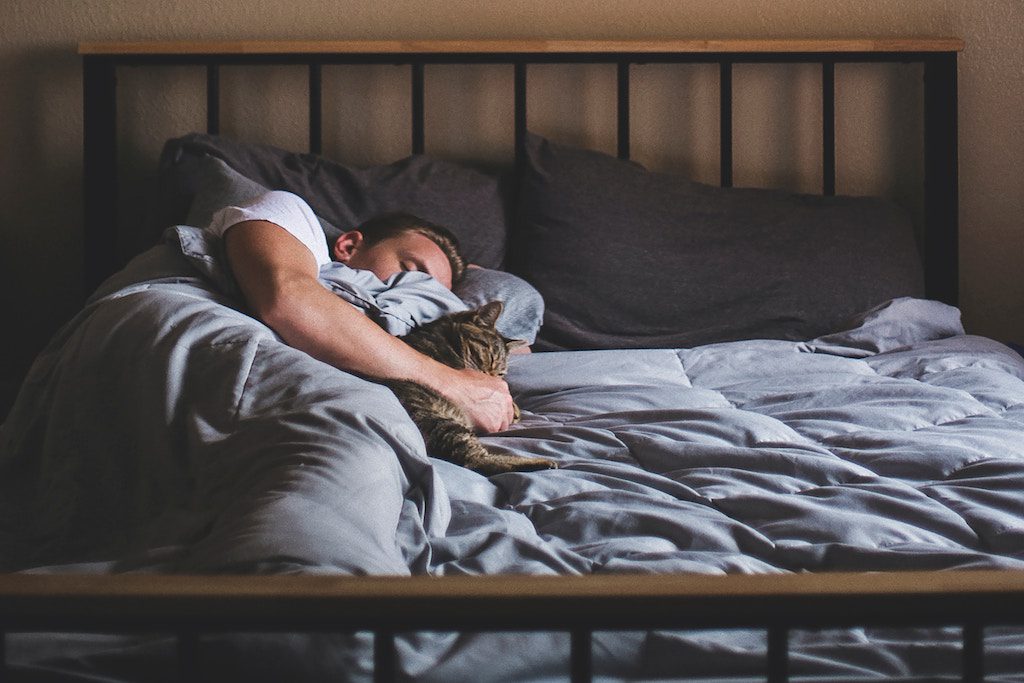 A man is shown in bed. Casper has its sights set on winning the whole genre of “sleep.”