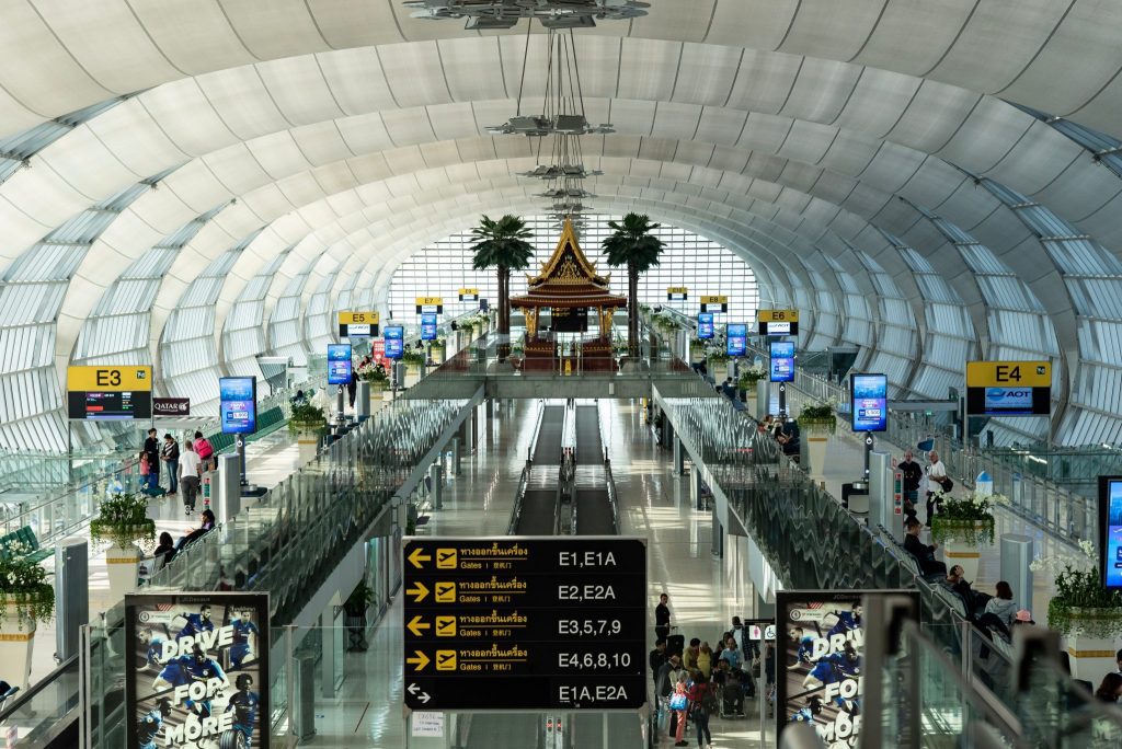 A terminal at Taiwan Taoyuan International Airport. 