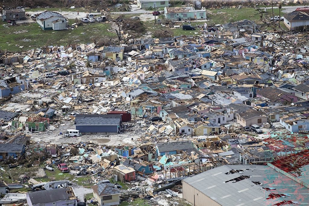 This photo shows the aftermath of Hurricane Dorian at Marsh Harbour in Great Abaco Island. The storm left at least 30 people dead after it hovered over the  country's northwestern region for an unprecedented 40 hours.