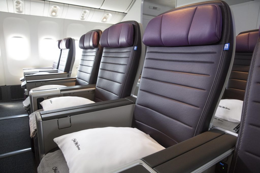 United Airlines' customers can use their premium points to upgrade into business class. 