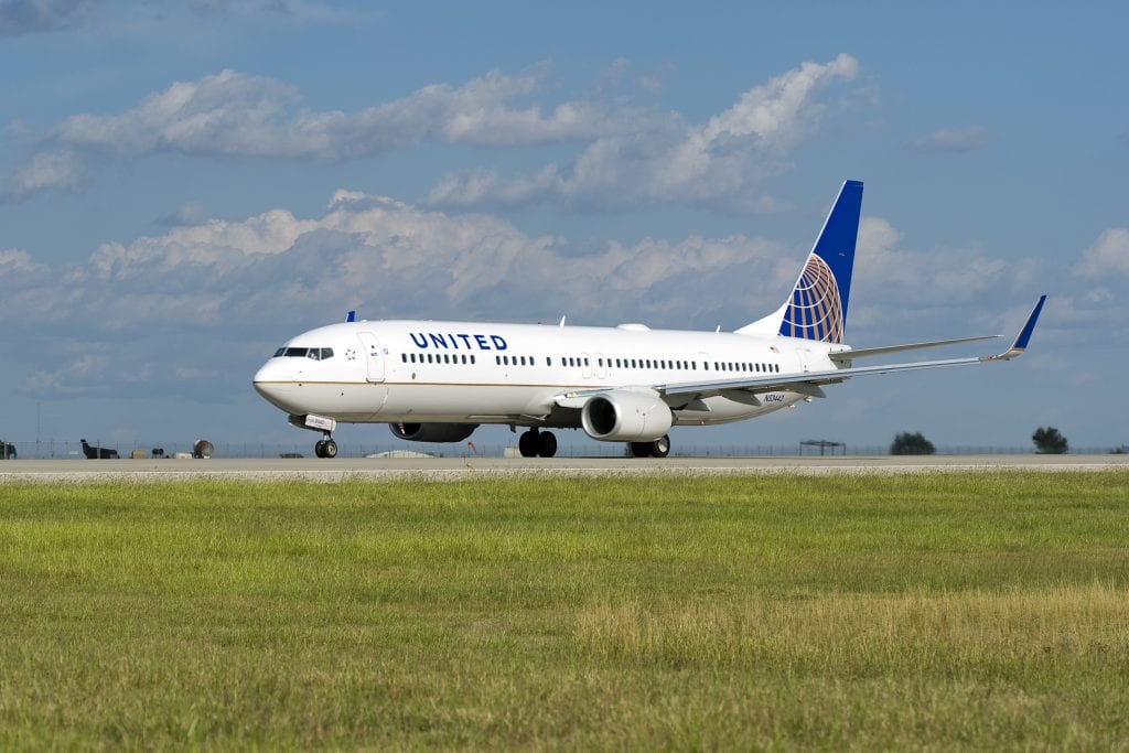United Airlines has been in operation for over nine decades and will fly to six continents at the end of 2019. Pictured is a United 737 taxiing at its Houston hub.