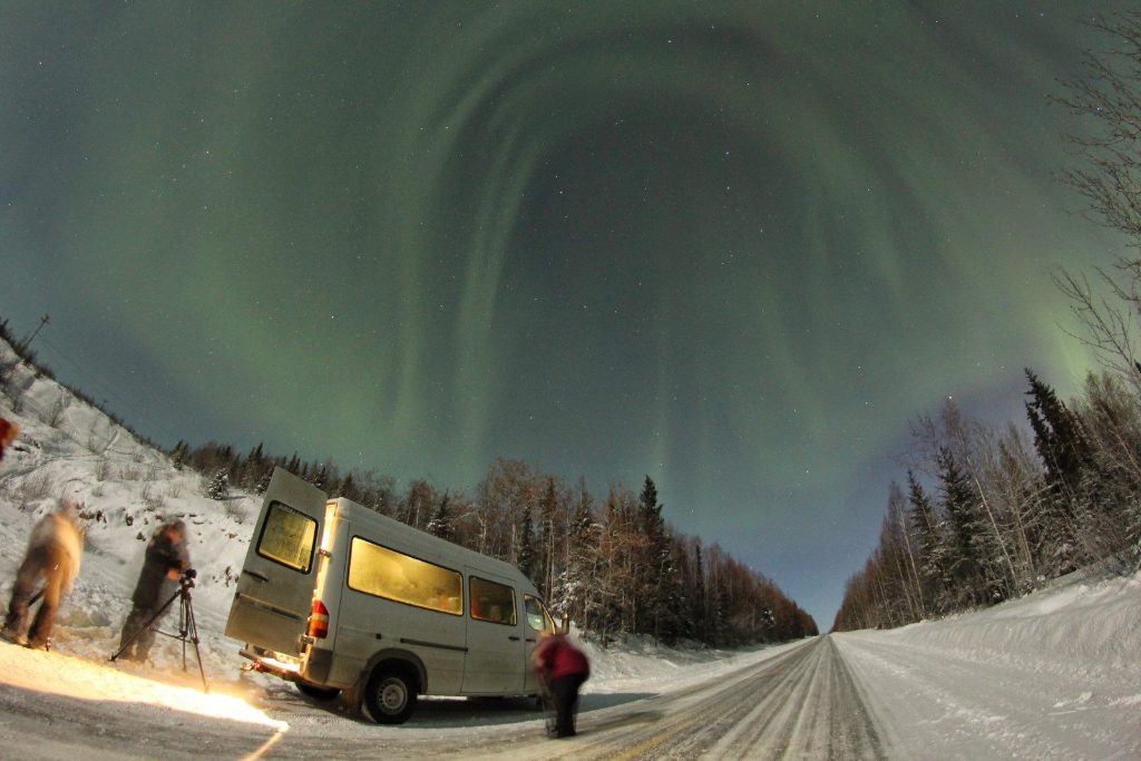 A view of a sightseeing tour to see the aurora borealis. Tour operators are in the market for reservation booking systems, which is undergoing a price war.