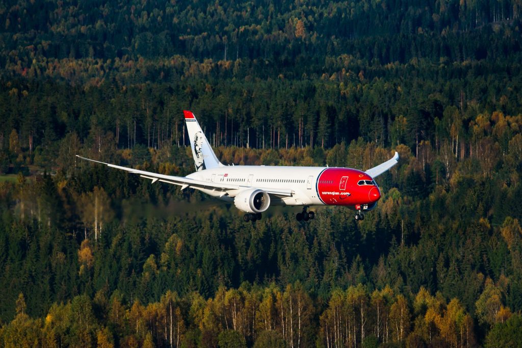 A Norwegian Boeing 787. The airline  has launched a new transformation plan.