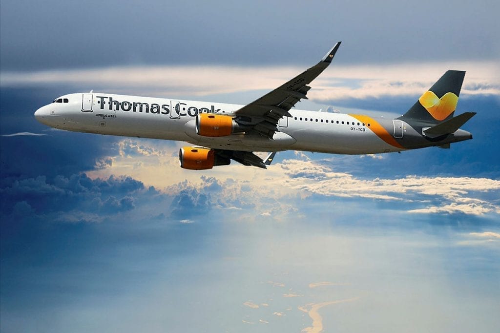 A Thomas Cook Airlines jet. Thomas Cook's Nordic businesses are getting new owners.