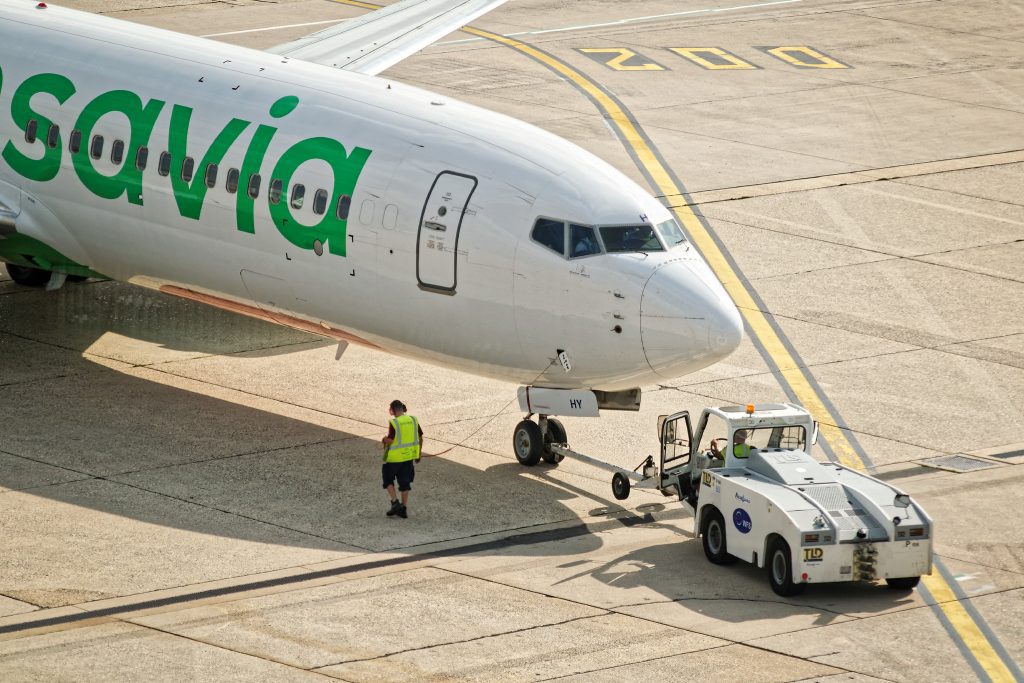 A Transavia aircraft. Parent company Air France-KLM is interested in flying more routes to Algeria.