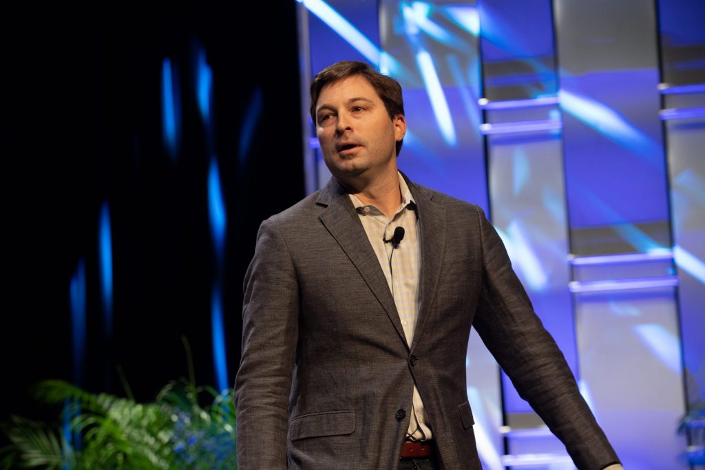 Vrbo General Manager Jeff Hurst spoke at the Expedia Group Explore '19 conference in Las Vegas November 13. He plans to turn the business into a family travel offering.