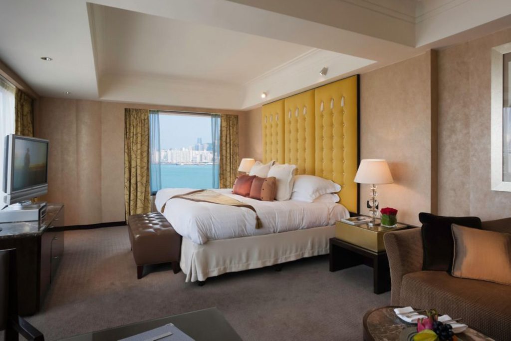 A guest room at the Intercontinental Hong Kong. IHG is implementing a new tech strategy to boost online revenue.