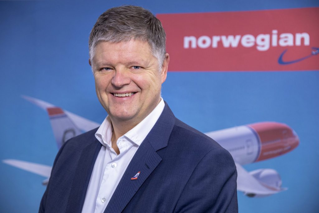 Jacom Schram, Norwegian's incoming CEO. The airline is trying to improve its profitability.