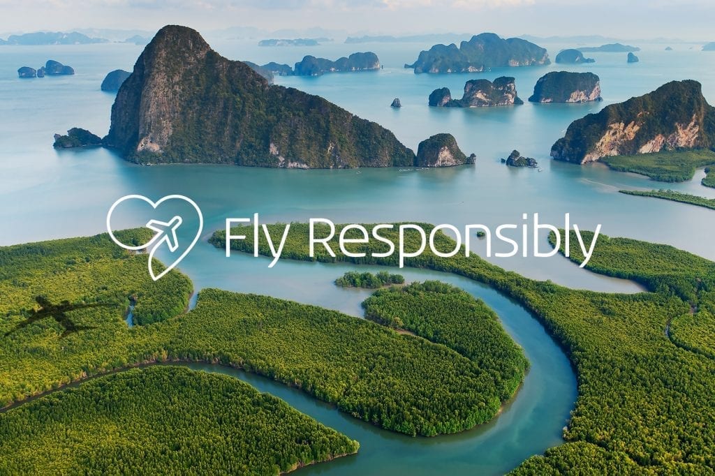 KLM Airline unveiled its environmentally friendly Fly Responsibly campaign this summer. More airlines are trying to project a greener image to travelers. 