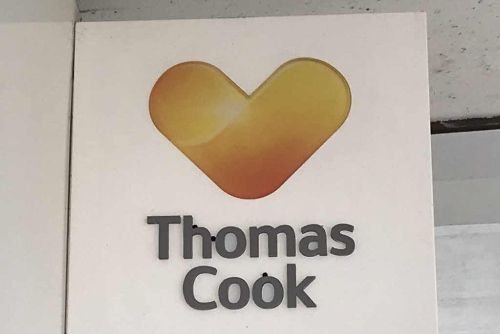 The Thomas Cook sunny heart logo. Fosun Tourism Group has gotten hold of the brand.