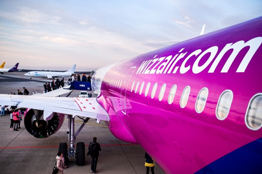 A Wizz Air aircraft. The airline has no plans to go long-haul — at least not yet.