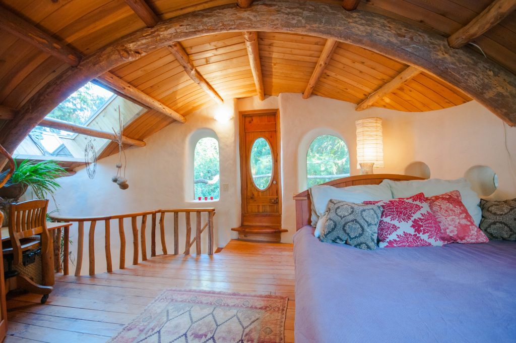Pictured is an Airbnb cottage for rent in Mayne Island, British Columbia, Canada. Airbnb booked more room nights than Expedia in the first quarter of 2019.
