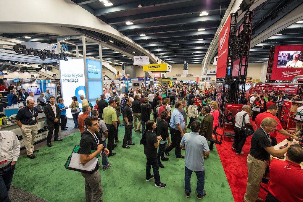 The trade show floor at the National Electrical Contractors Association's 2015 conference in San Francisco. 