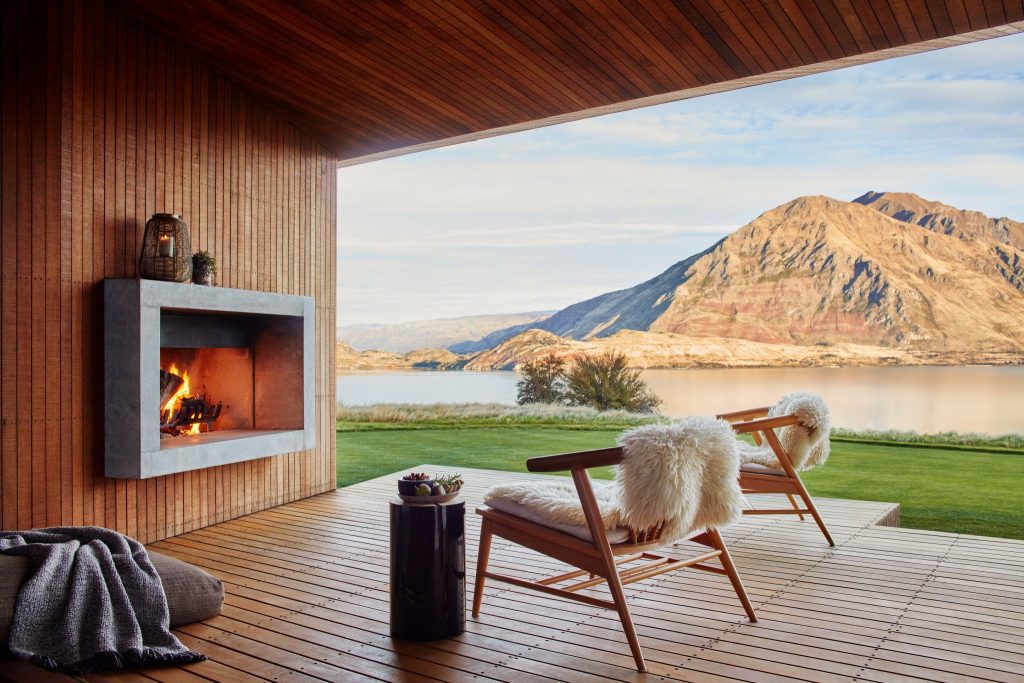Pictured is a vacation rental in Wanaka, New Zealand. Airbnb provides Google with guest reviews vacation rentals, labeling them from Airbnb.com reviewer.
