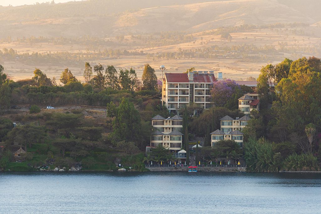 Shown here is Babogaya Resort at Babogaya Lake in Bishoftu, Ethiopia. State-run Ethiopian Airlines is set to spend $5 billion building a massive new airport in the city.