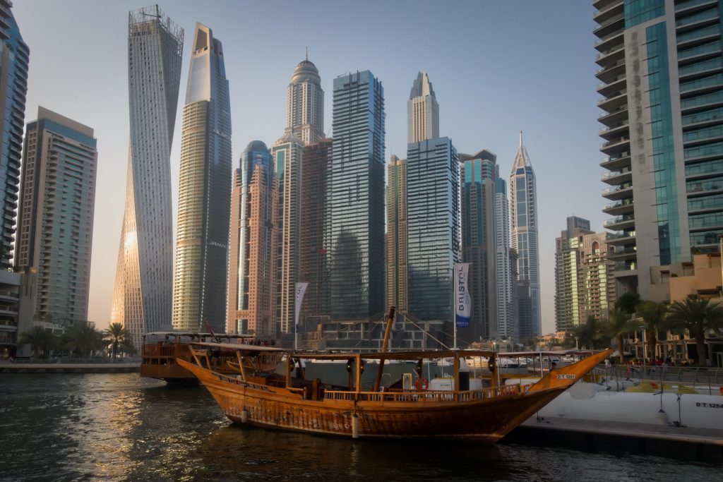 Dubai Marina on June 25, 2019. Dubai has a growing medical tourism sector. 