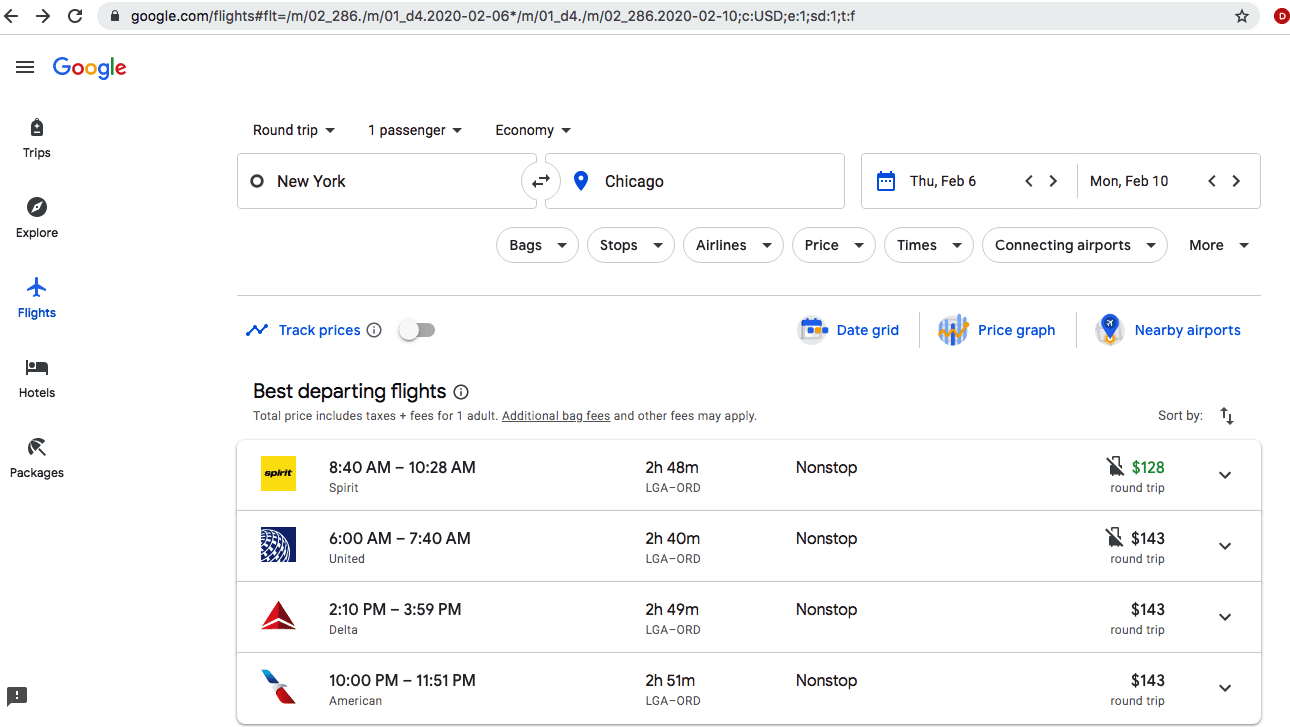 google flights ends booking charges for
