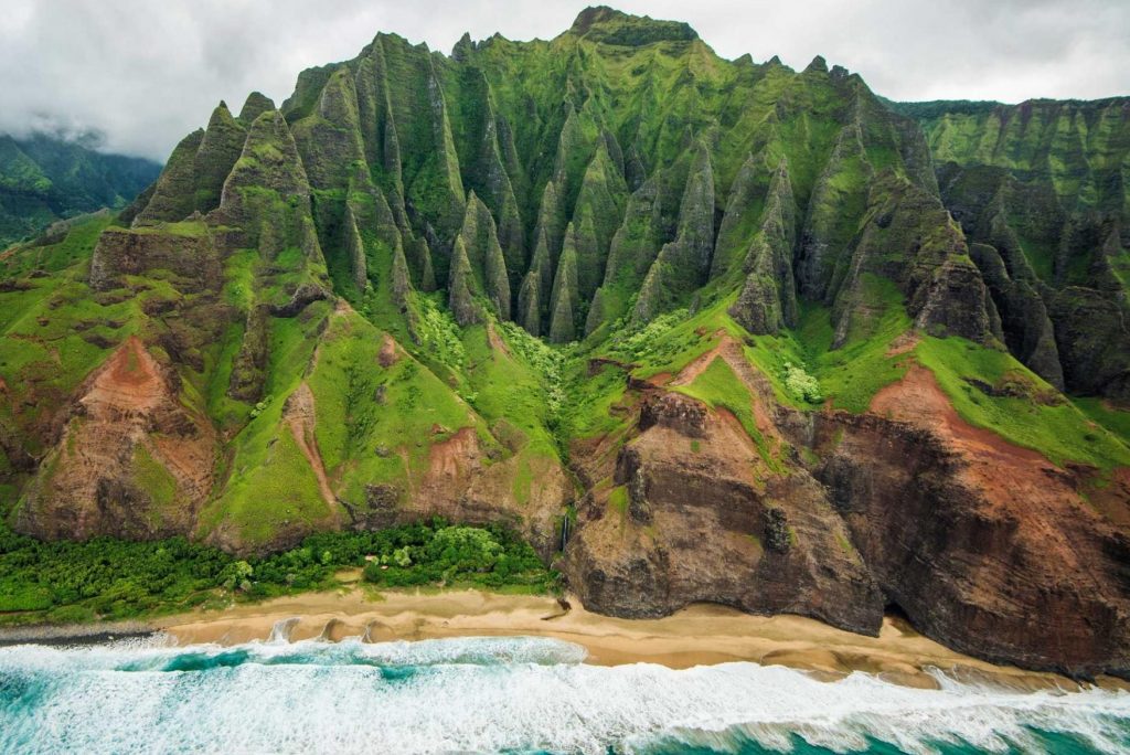 Visitor behavior in Hawaii is at times threatening its fragile ecosystem. Pictured is Kauai's Napali coast.